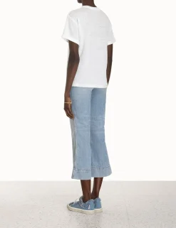 ZIMMERMANN Tops<Raie Roll Sleeve Tee