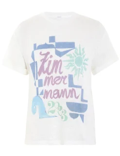 ZIMMERMANN Clothing<Raie Roll Sleeve Tee