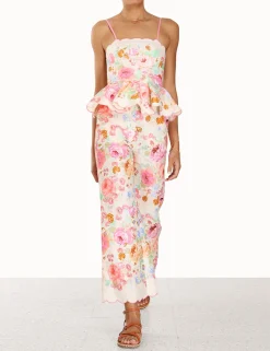 ZIMMERMANN Tops<Raie Scallop Peplum Top