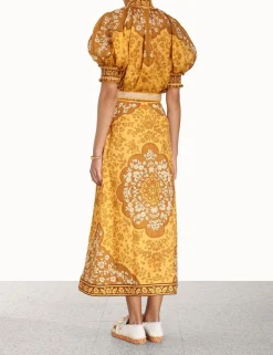 ZIMMERMANN Clothing<Raie Short Sleeve Blouse