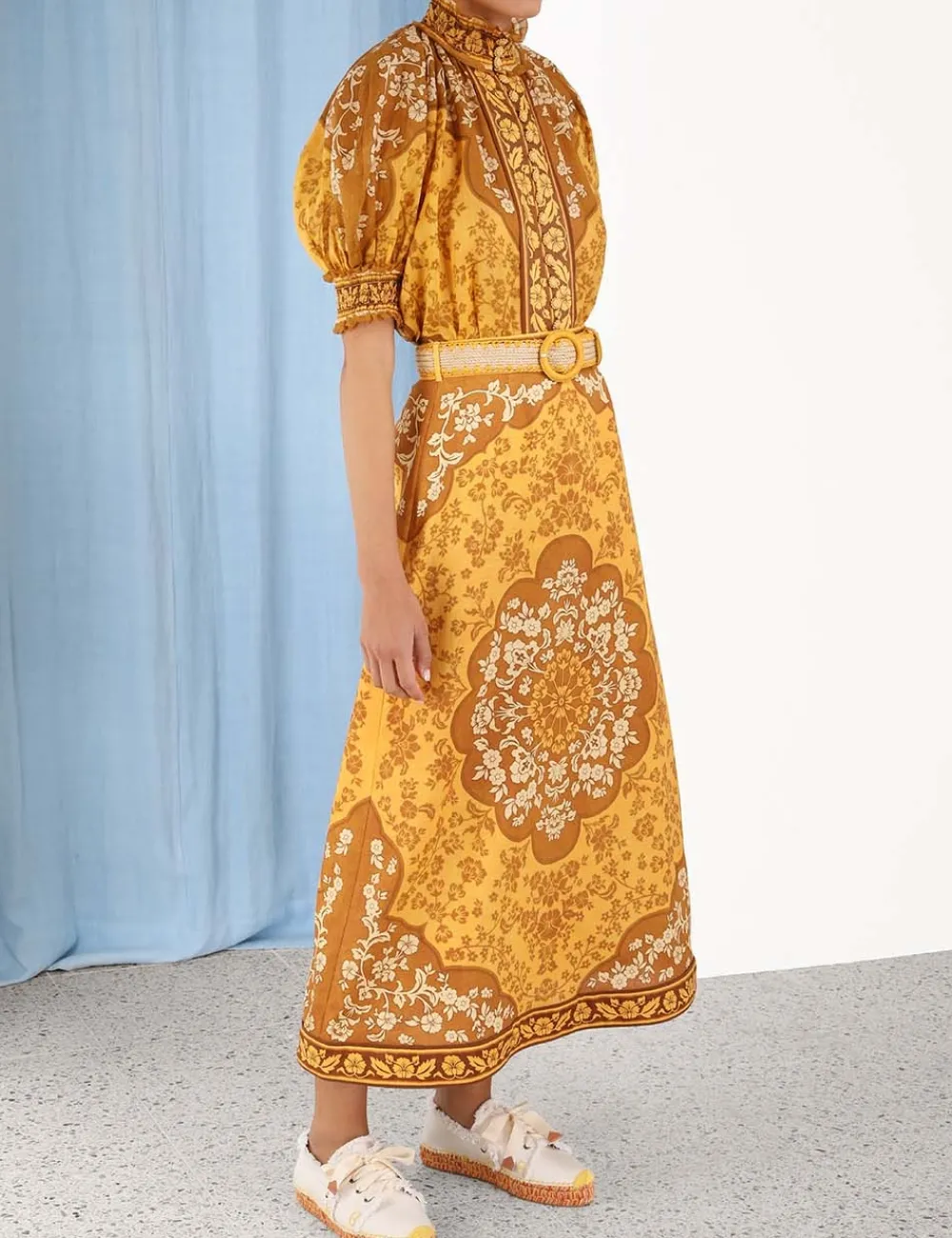 ZIMMERMANN Tops<Raie Short Sleeve Blouse