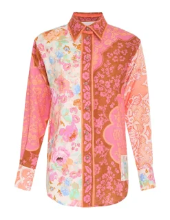 ZIMMERMANN Clothing<Raie Spliced Body Shirt