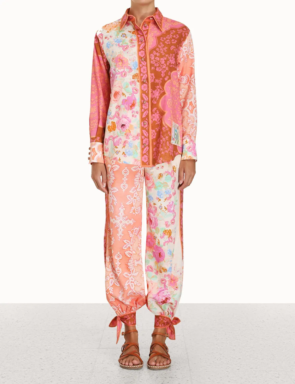 ZIMMERMANN Shorts & Pants<Raie Tied Track Pant