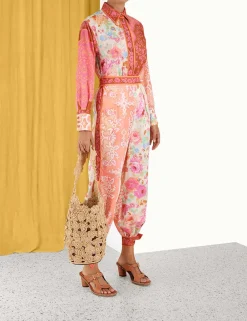 ZIMMERMANN Shorts & Pants<Raie Tied Track Pant