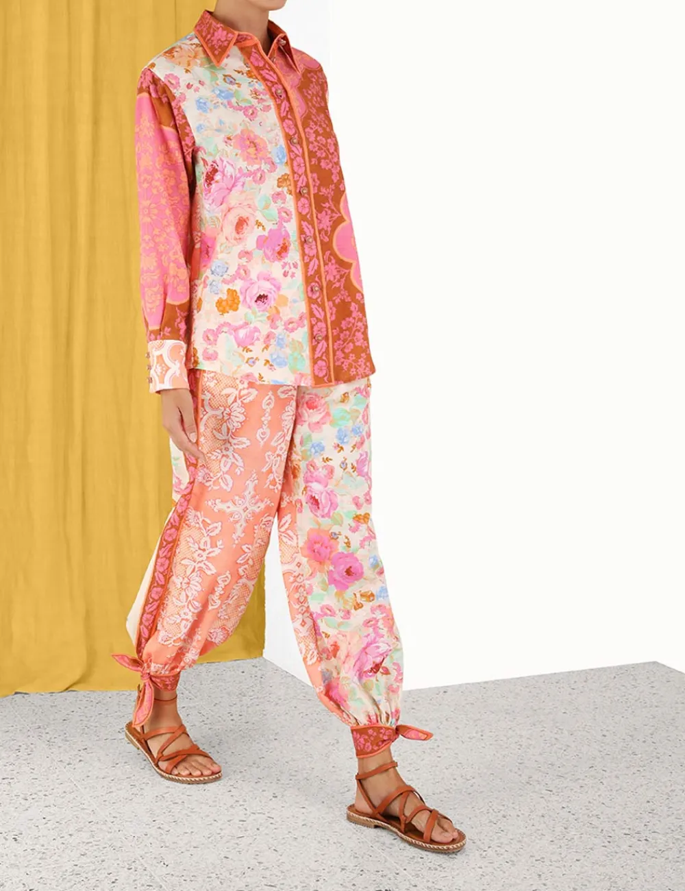 ZIMMERMANN Clothing<Raie Tied Track Pant