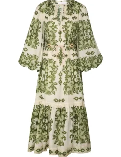 ZIMMERMANN Dresses & Coverups<Raie Tiered Billow Midi Dress