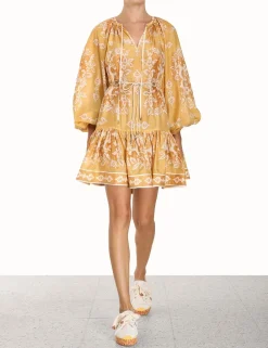 ZIMMERMANN Clothing<Raie Tiered Billow Mini Dress