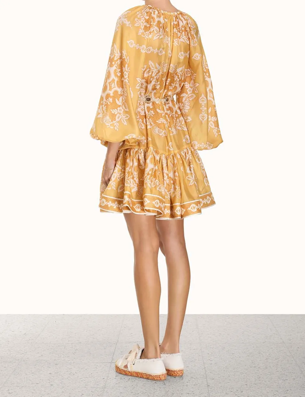 ZIMMERMANN Clothing<Raie Tiered Billow Mini Dress