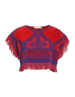 ZIMMERMANN Clothing<Raie Towelling Crop