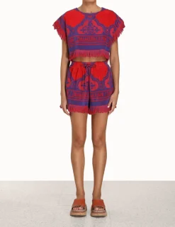 ZIMMERMANN Clothing<Raie Towelling Crop