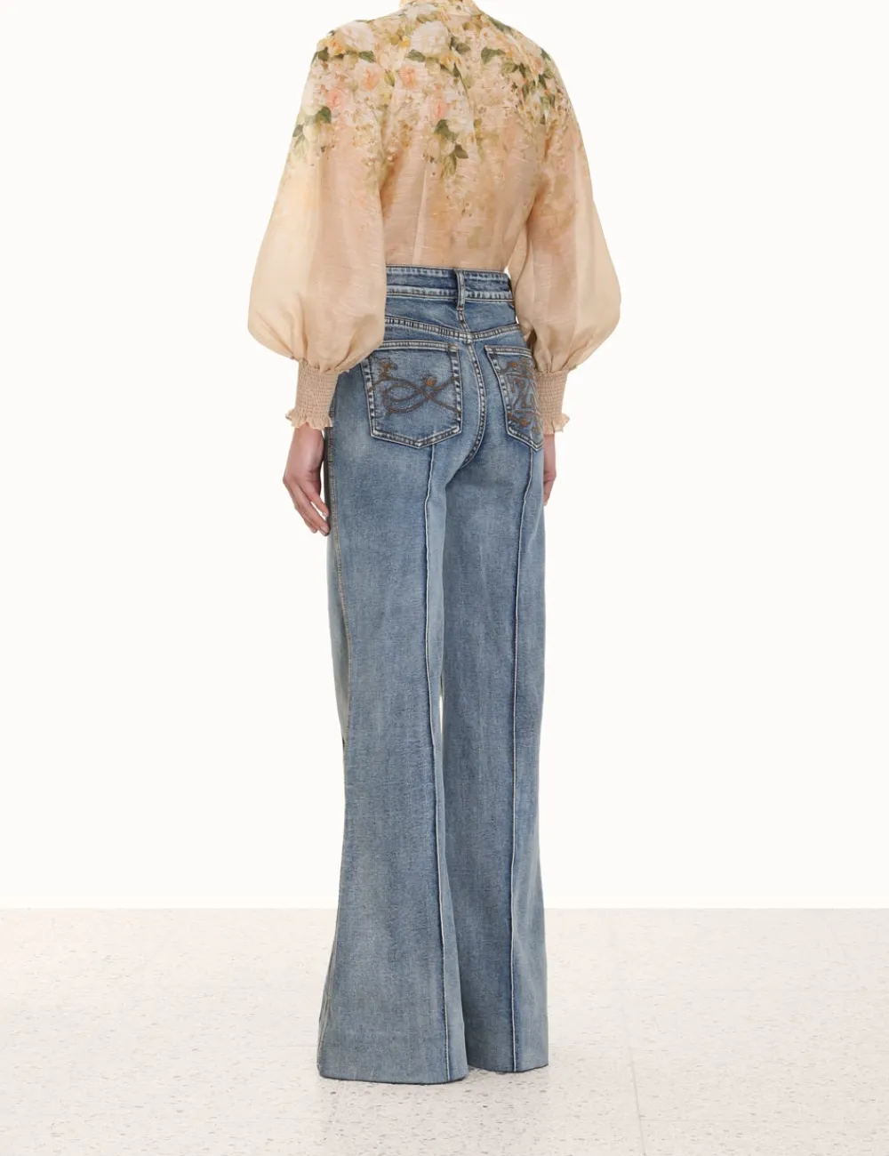 ZIMMERMANN Tops<Sensory Buttoned Blouse