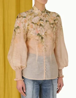 ZIMMERMANN Luminosity<Sensory Buttoned Blouse