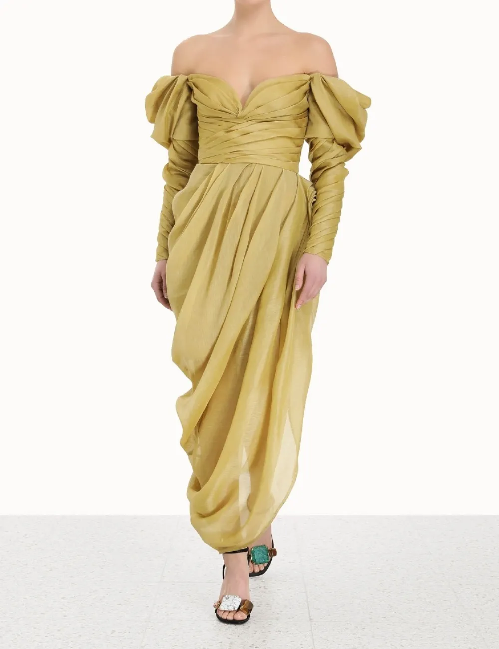 ZIMMERMANN Clothing<Sensory Drape Midi Dress