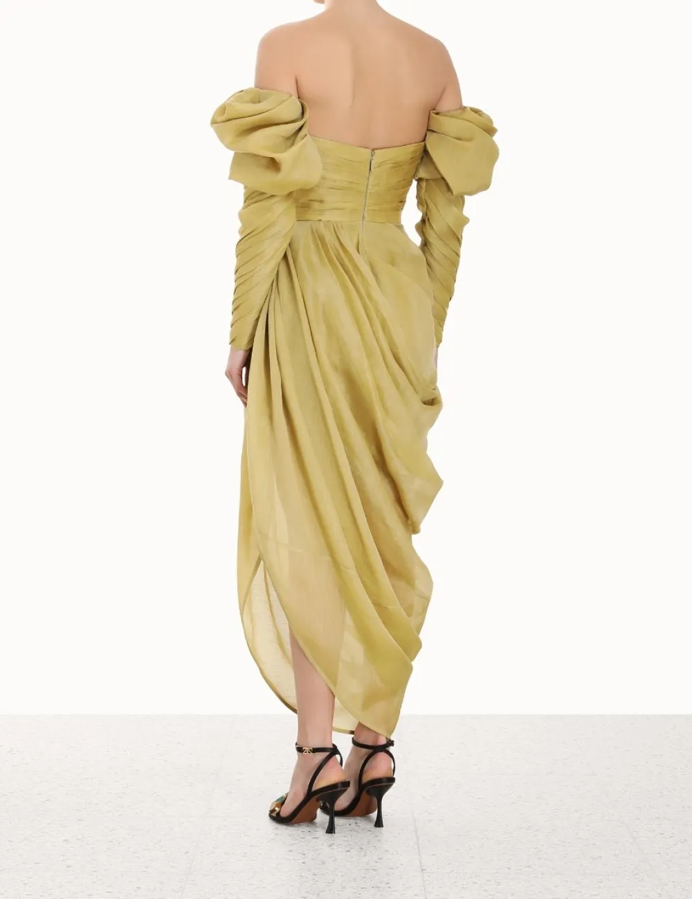 ZIMMERMANN Luminosity<Sensory Drape Midi Dress