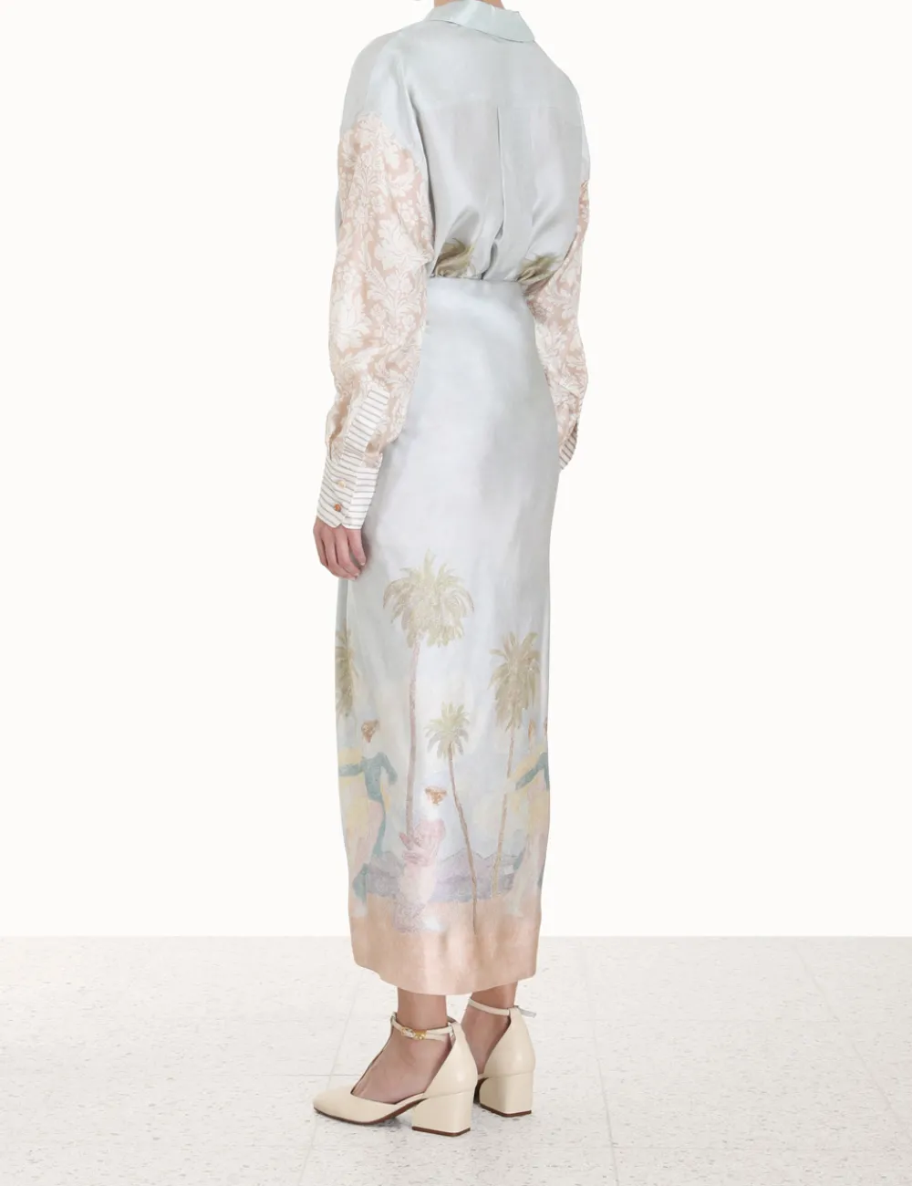 ZIMMERMANN Luminosity<Sensory Drape Midi Skirt