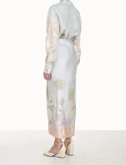 ZIMMERMANN Clothing<Sensory Drape Midi Skirt