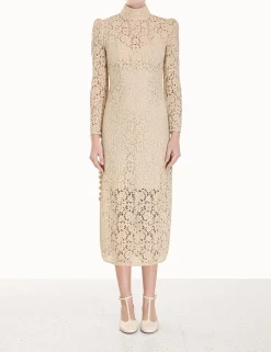 ZIMMERMANN Dresses<Sensory Lace Midi Dress
