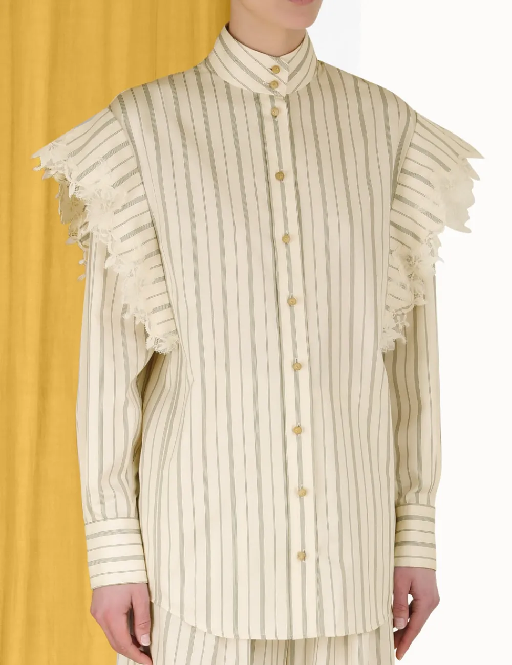 ZIMMERMANN Clothing<Sensory Lace Stripe Shirt
