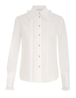 ZIMMERMANN Luminosity<Sensory Pintucked Shirt