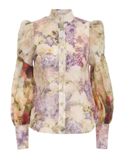 ZIMMERMANN Clothing<Sensory Spliced Blouse