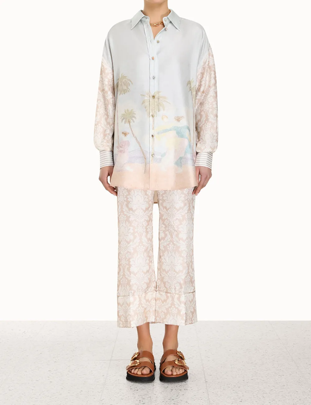 ZIMMERMANN Clothing<Sensory Spliced Shirt