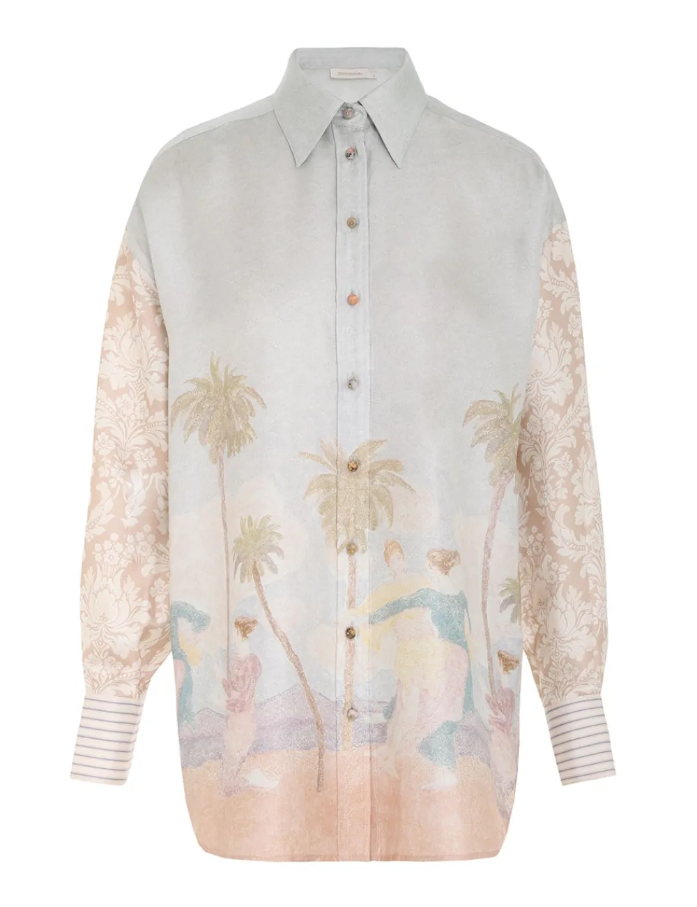 ZIMMERMANN Tops<Sensory Spliced Shirt