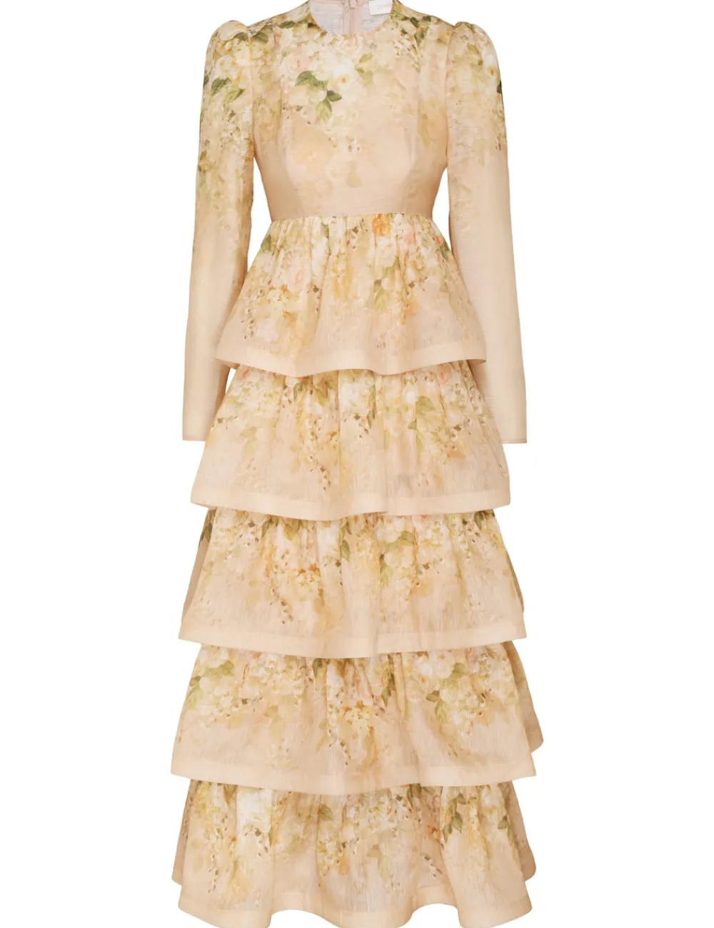 ZIMMERMANN Dresses<Sensory Tiered Midi Dress