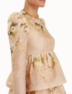 ZIMMERMANN Dresses<Sensory Tiered Midi Dress