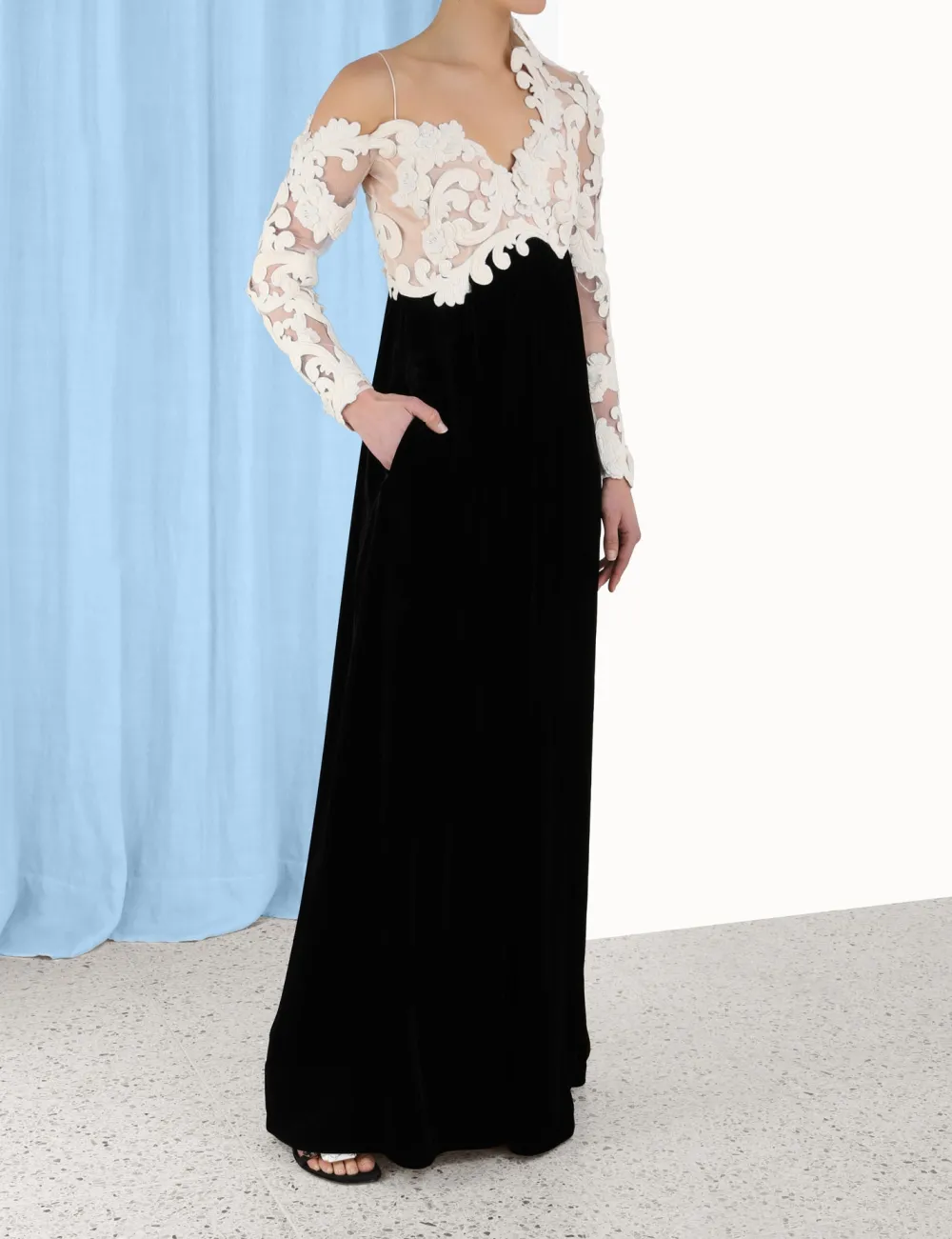 ZIMMERMANN Clothing<Sensory Velvet Bodice Gown