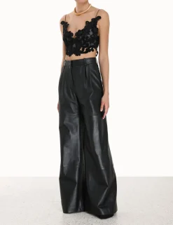 ZIMMERMANN Tops<Sensory Velvet Lace Bodice