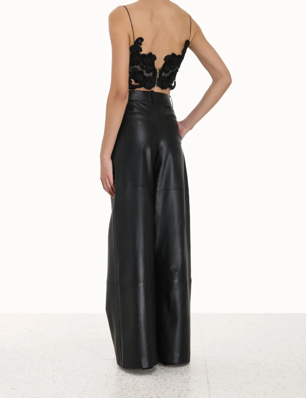 ZIMMERMANN Tops<Sensory Velvet Lace Bodice