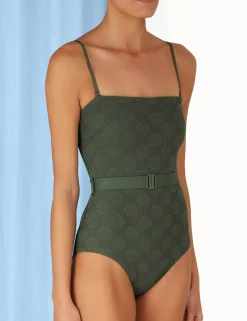 ZIMMERMANN One Pieces<Separates Dot Bandeau 1Pc