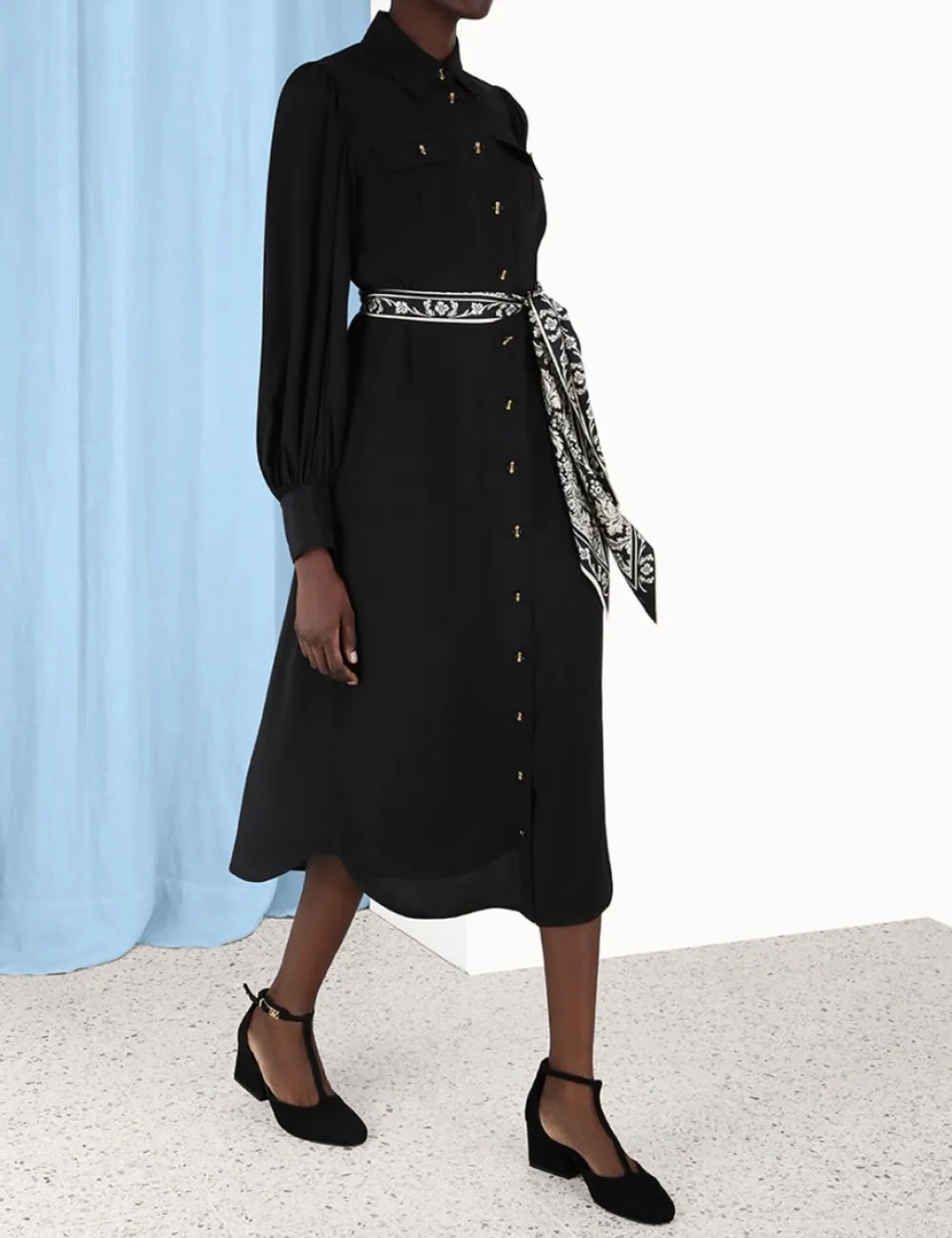 ZIMMERMANN Luminosity<Shirt Midi Dress