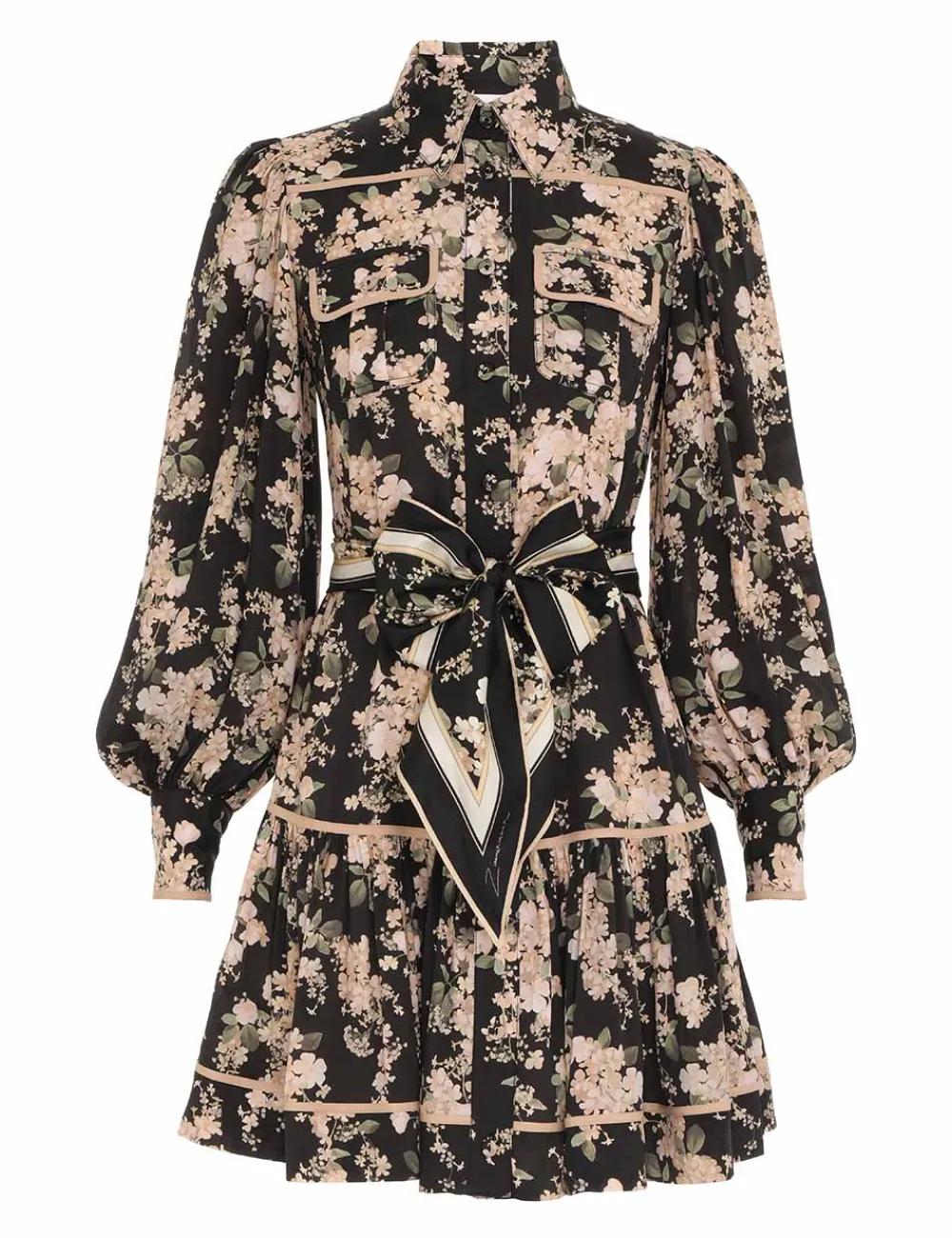 ZIMMERMANN Luminosity<Shirt Mini Dress