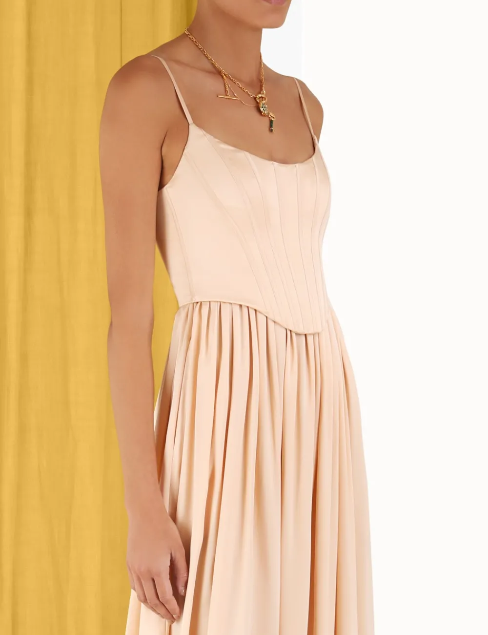 ZIMMERMANN Clothing<Silk Corset Dress