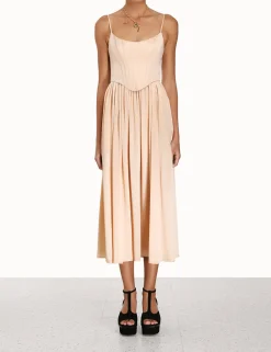 ZIMMERMANN Clothing<Silk Corset Dress