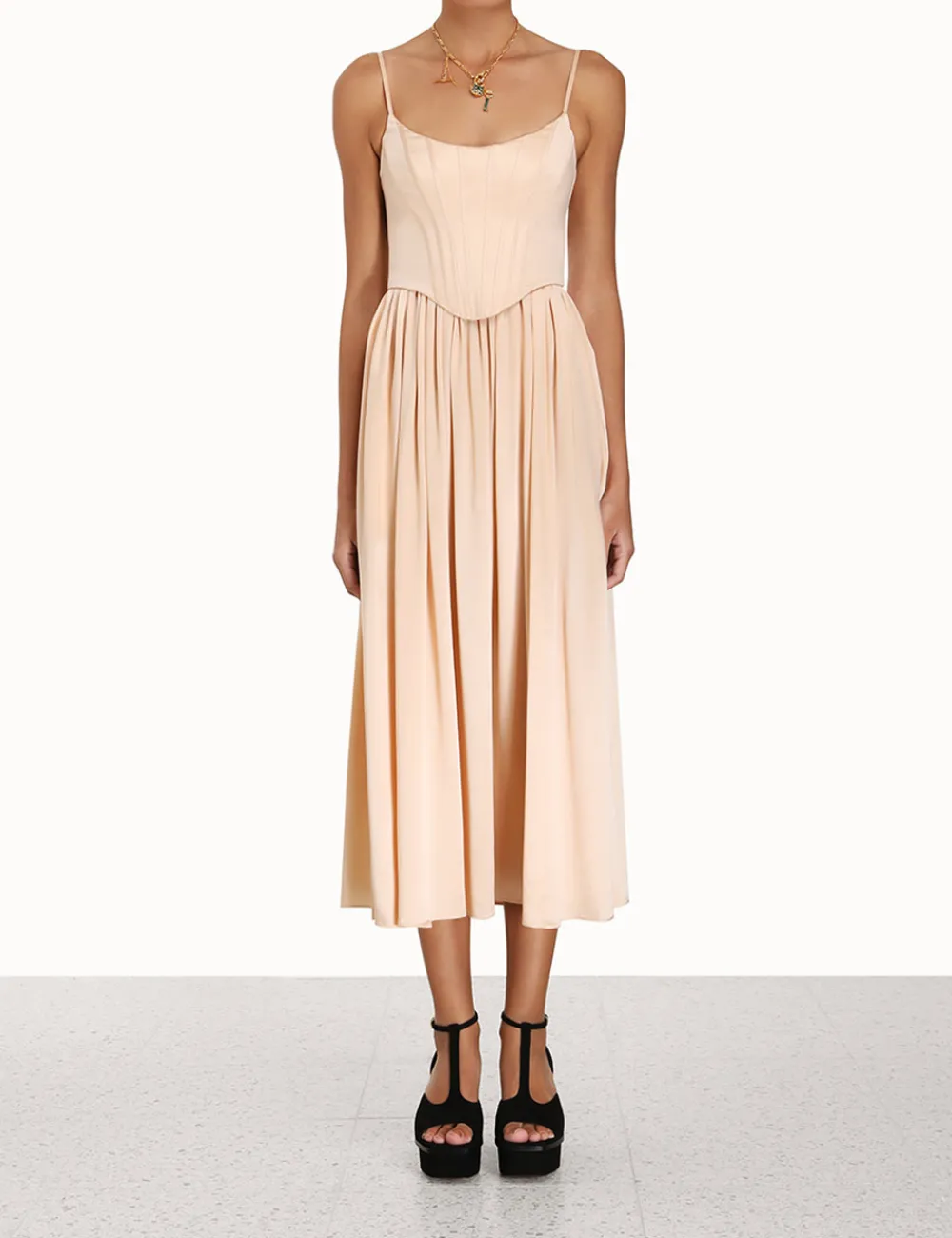 ZIMMERMANN Clothing<Silk Corset Dress