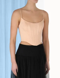 ZIMMERMANN Tops<Silk Corset Top