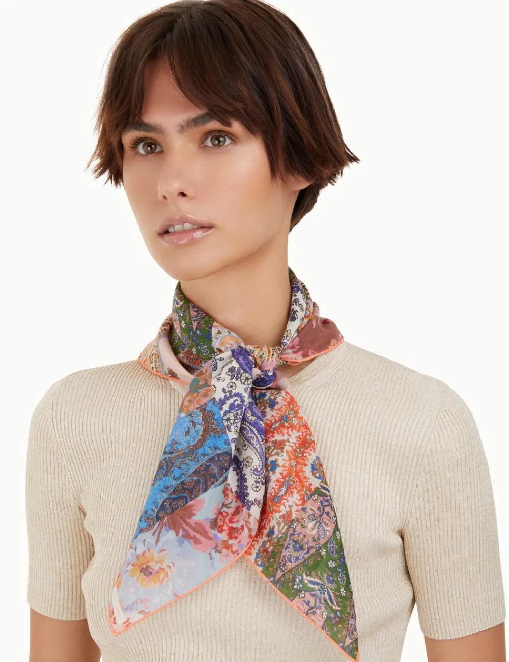 ZIMMERMANN Accessories<Silk Cotton Square Scarf