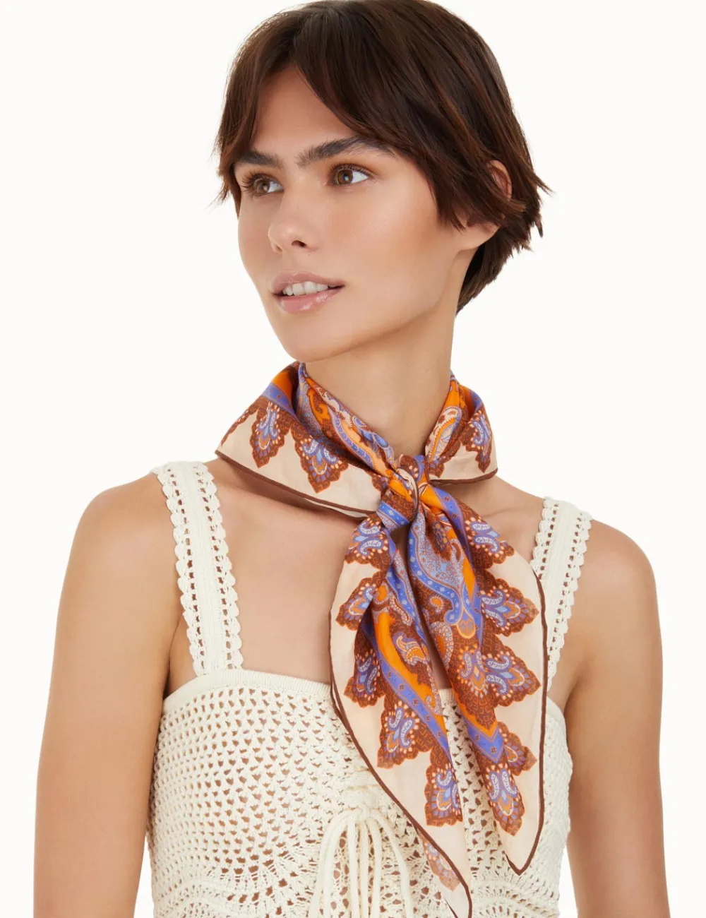 ZIMMERMANN Scarves<Silk Cotton Square Scarf