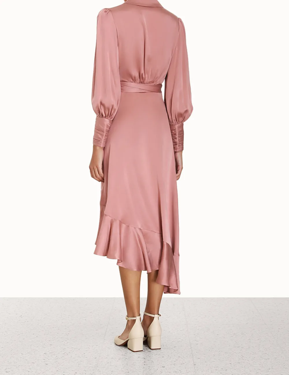 ZIMMERMANN Clothing<Silk Wrap Midi Dress