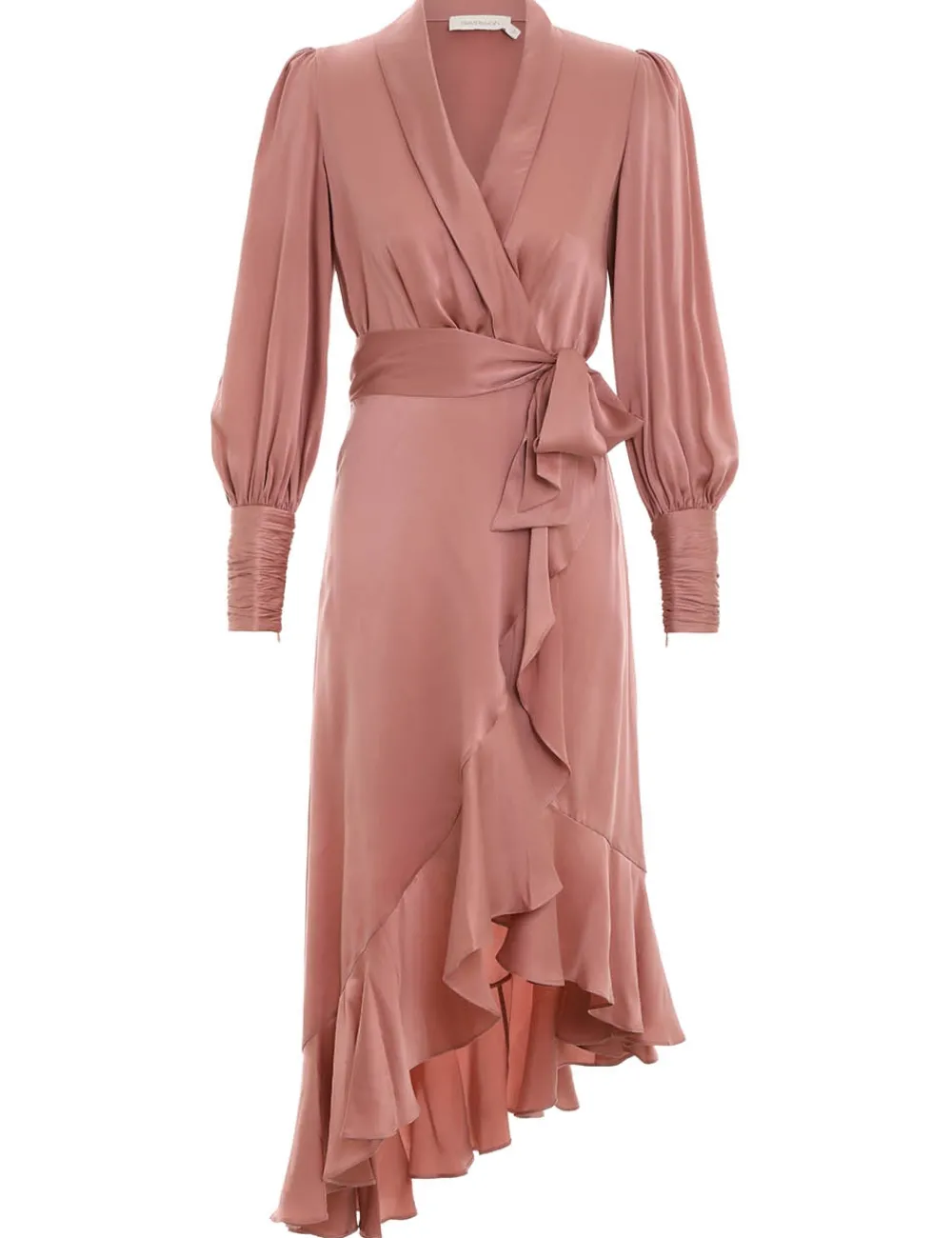 ZIMMERMANN Luminosity<Silk Wrap Midi Dress