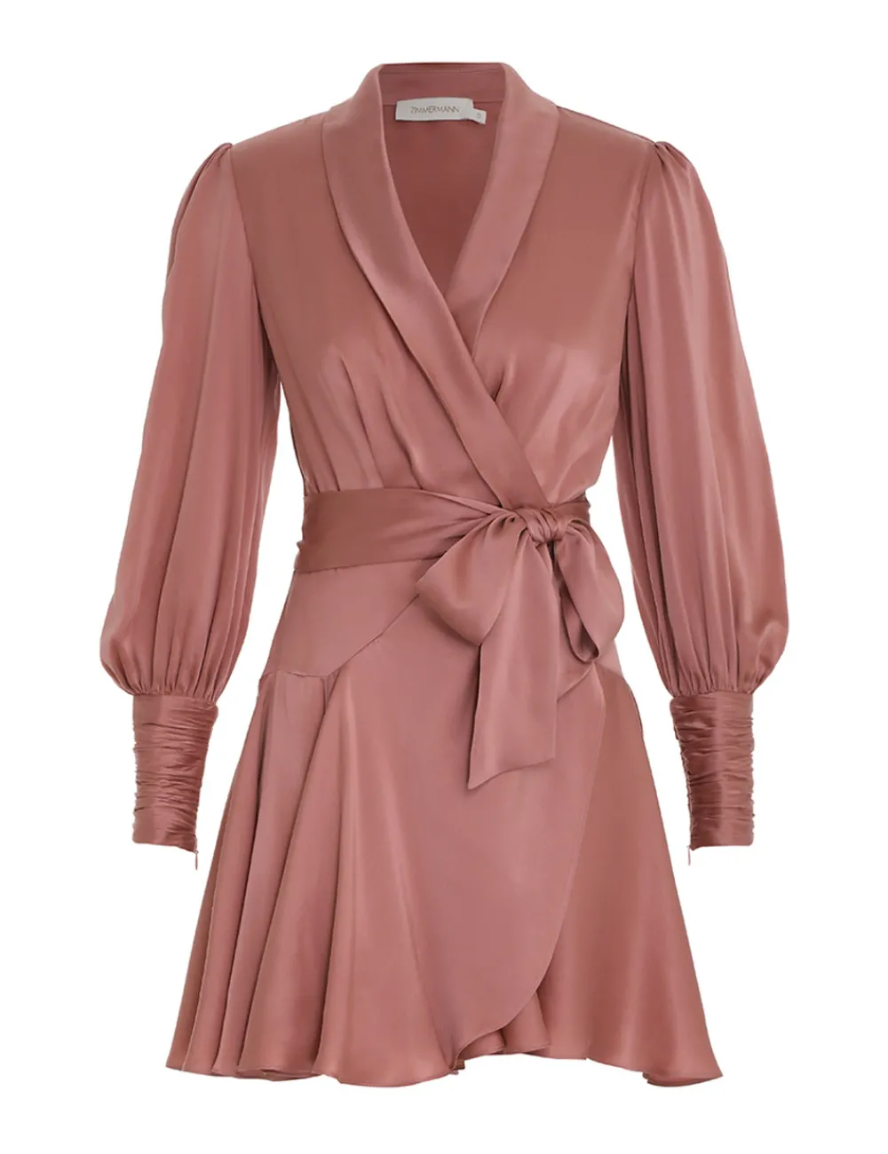 ZIMMERMANN Luminosity<Silk Wrap Mini Dress