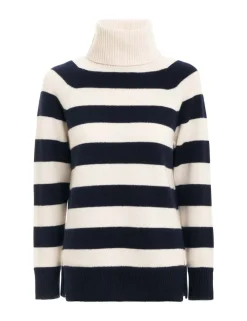 ZIMMERMANN Tops<Striped Roll Neck Sweater