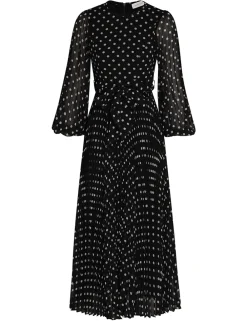 ZIMMERMANN Clothing<Sunray Long Sleeve Midi