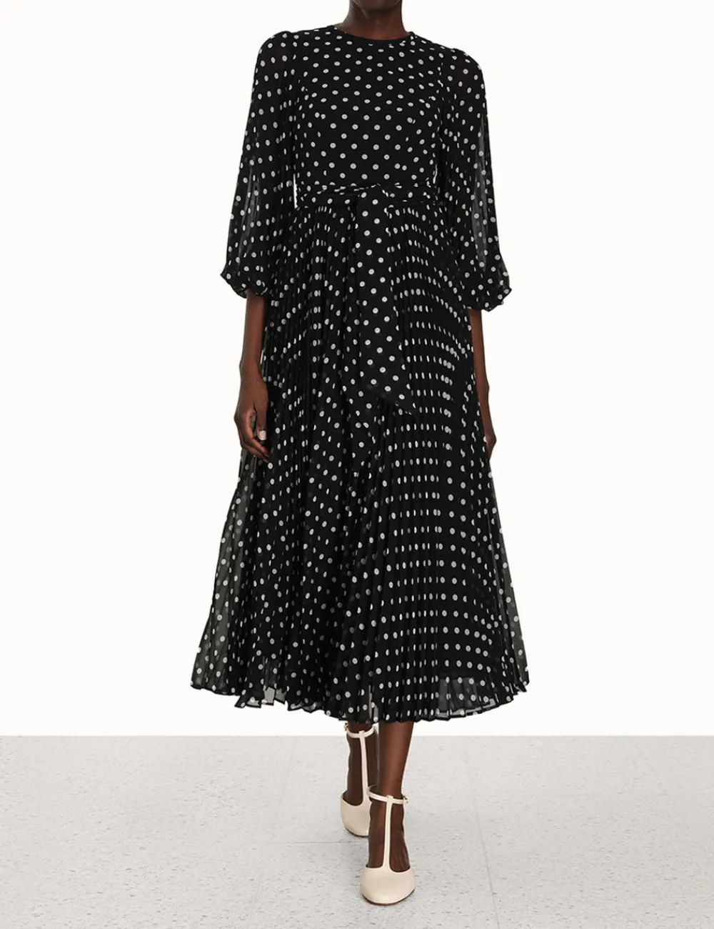 ZIMMERMANN Dresses<Sunray Long Sleeve Midi