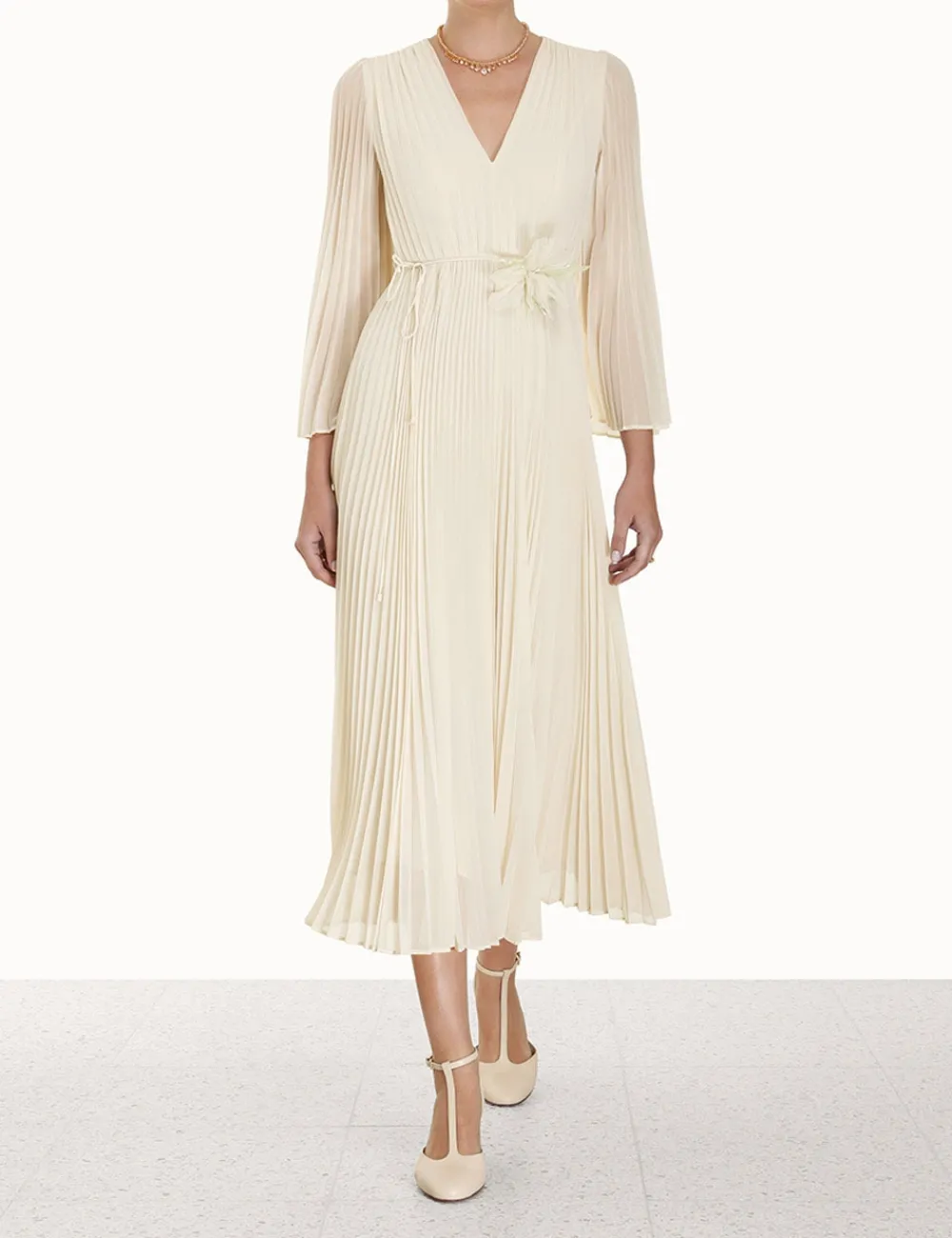 ZIMMERMANN Luminosity<Sunray Midi Dress