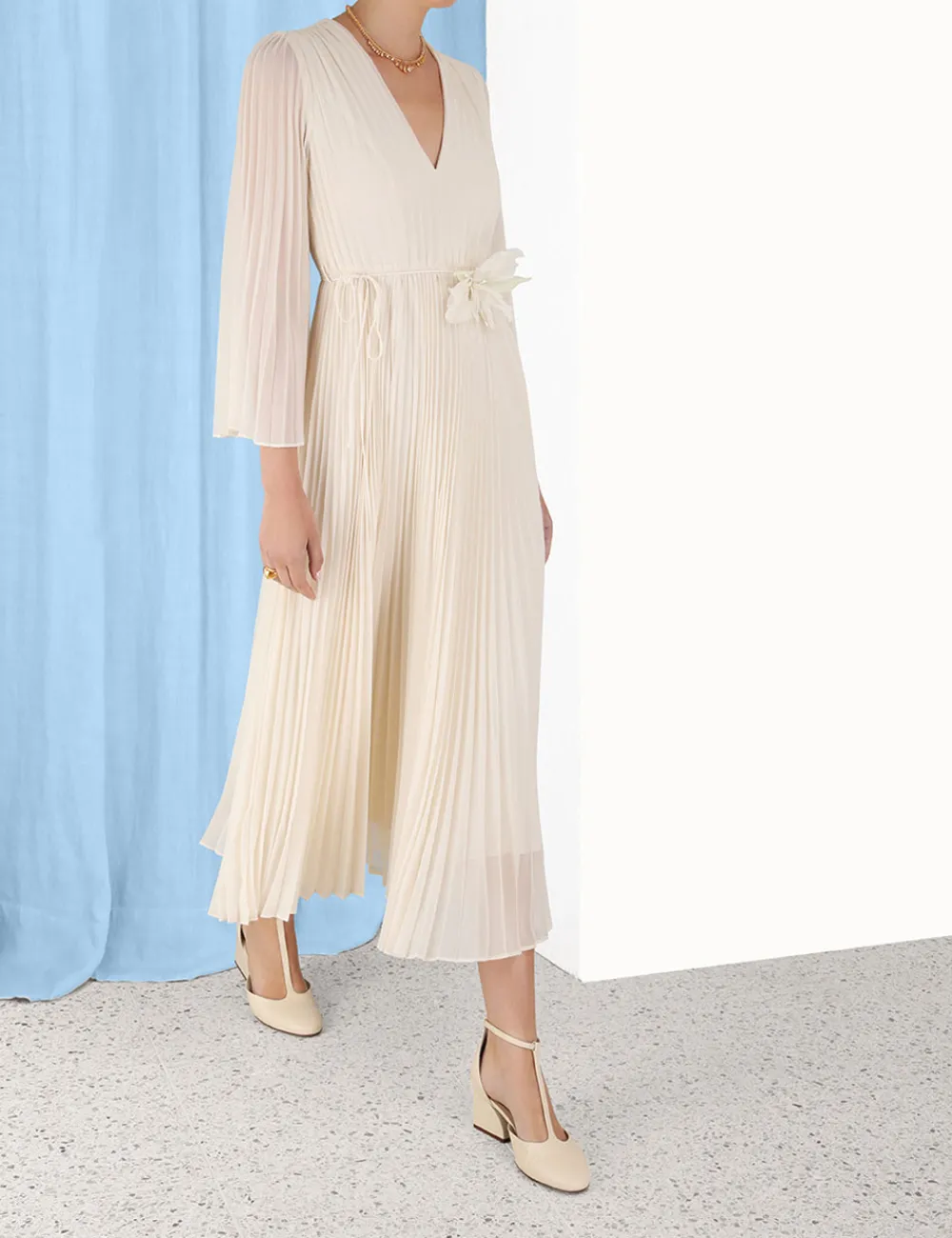 ZIMMERMANN Luminosity<Sunray Midi Dress