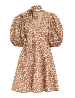 ZIMMERMANN Clothing<Tie Neck Mini Dress