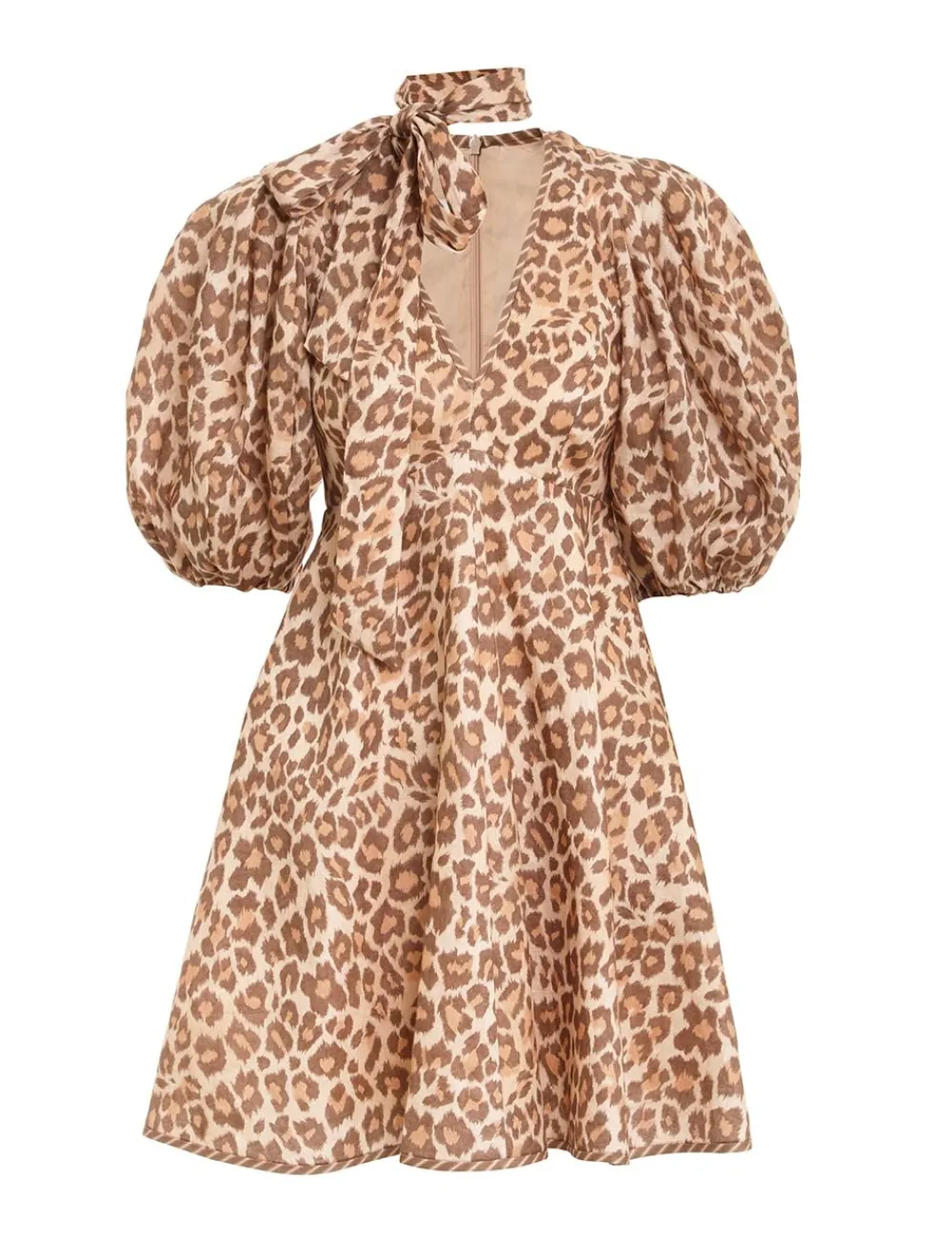 ZIMMERMANN Clothing<Tie Neck Mini Dress